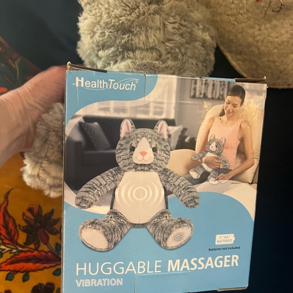 🐈NEW NIB NWT WARMING HEATED FUZZY PLUSH KITTY CAT VIBRATING MASSAGE RELAXER TOY - Picture 2 of 7